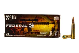 Federal Fusion MSR 223 Remingon 62gr Soft Point Ammo - Box of 20